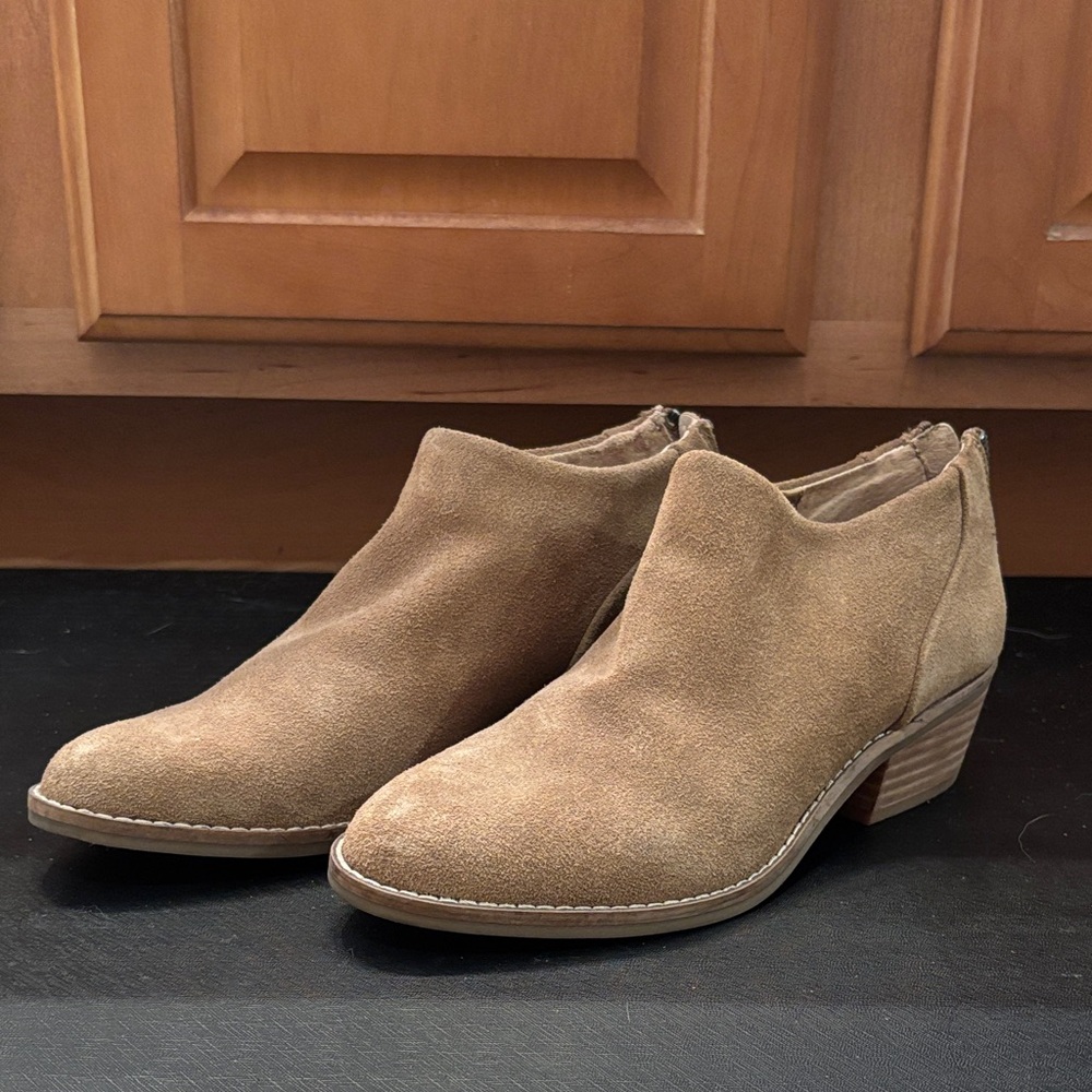 Lucky brand Suede Ankle Booties